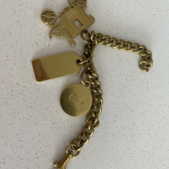 Coach Brass Carriage 1941 Bag charm chain FOB - Picture 8 of 8